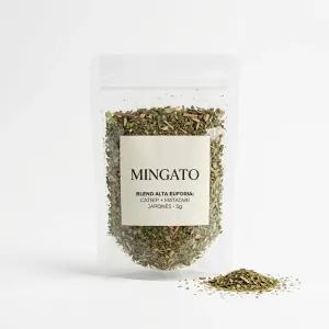 Blend Alta Euforia: Catnip + Matatabi Japonês (5g) — Graminha de Gato 100% Hidropônica em Vasinho 3D Mingato