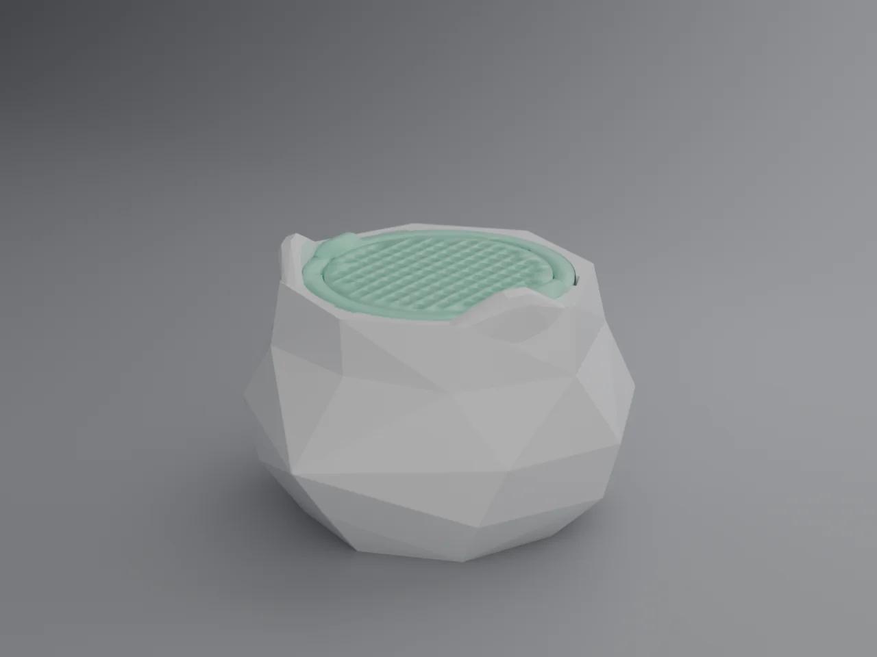Kit Vaso Hidropônico Mingato Origami (Geométrico Low-Poly)
