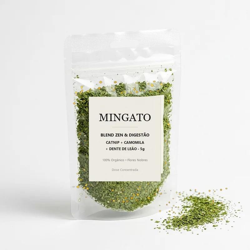 Blend Zen: Catnip + Flor de Camomila + Dente de Leão (5g) — Grau Botânico Concentrado para Bem-Estar Felino Mingato